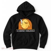 I Choose Violence Funny Duck With Knife Hoodie thumb 0