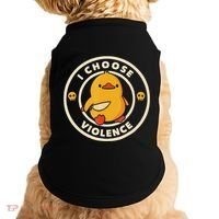 I Choose Violence Funny Duck Doggie Tank thumb 0