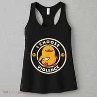 I Choose Violence Funny Duck Women's Tank Top thumb 3