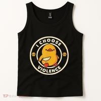 I Choose Violence Funny Duck Tank Top thumb 2