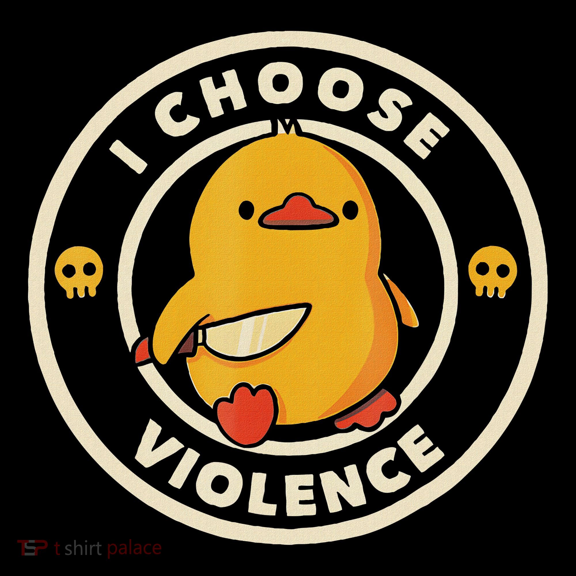 I Choose Violence Funny Duck Visor