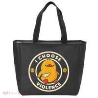 I Choose Violence Funny Duck Tote Bag thumb 0