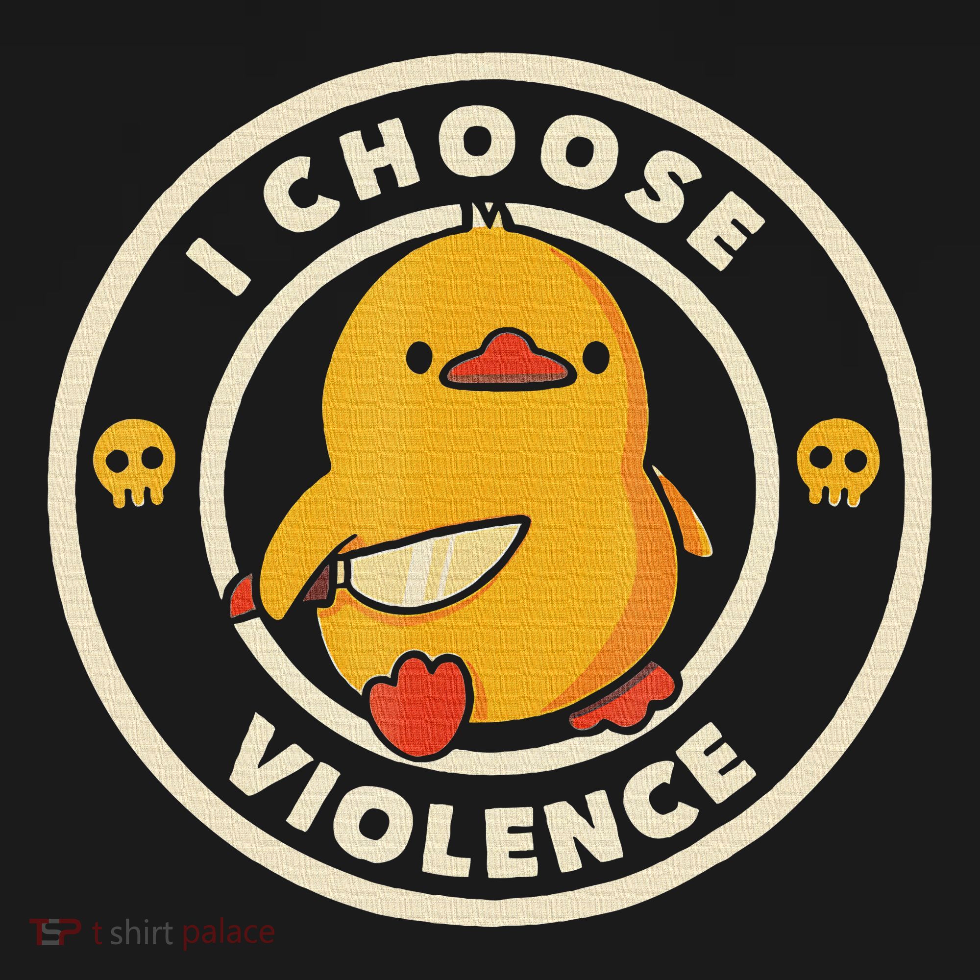 I Choose Violence Funny Duck Tote Bag