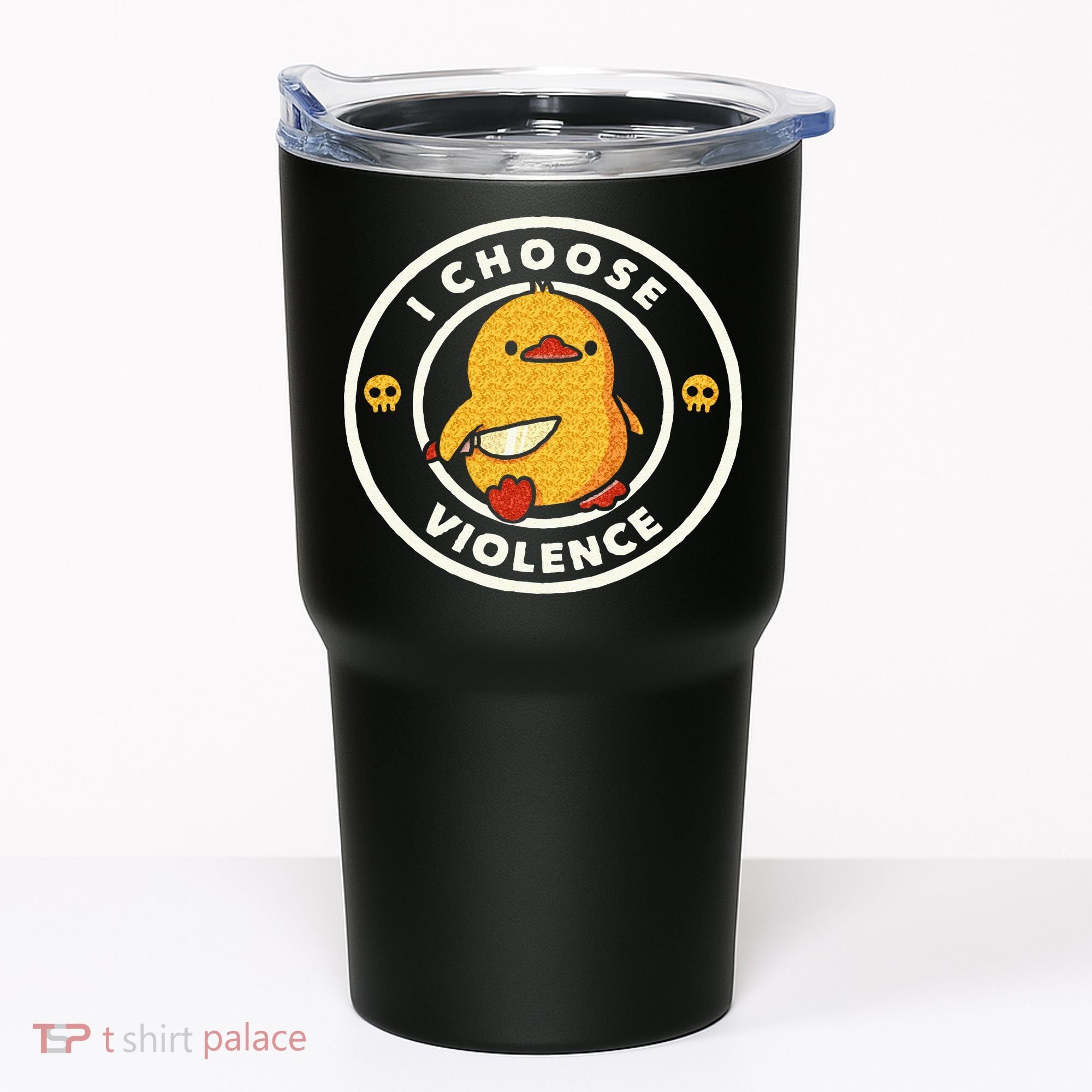 I Choose Violence Funny Duck Sayings Duck Animals Tumbler