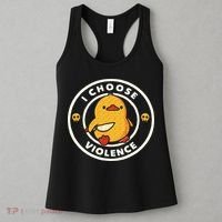 I Choose Violence Funny Duck Sayings Duck Animals Women's Tank Top thumb 3