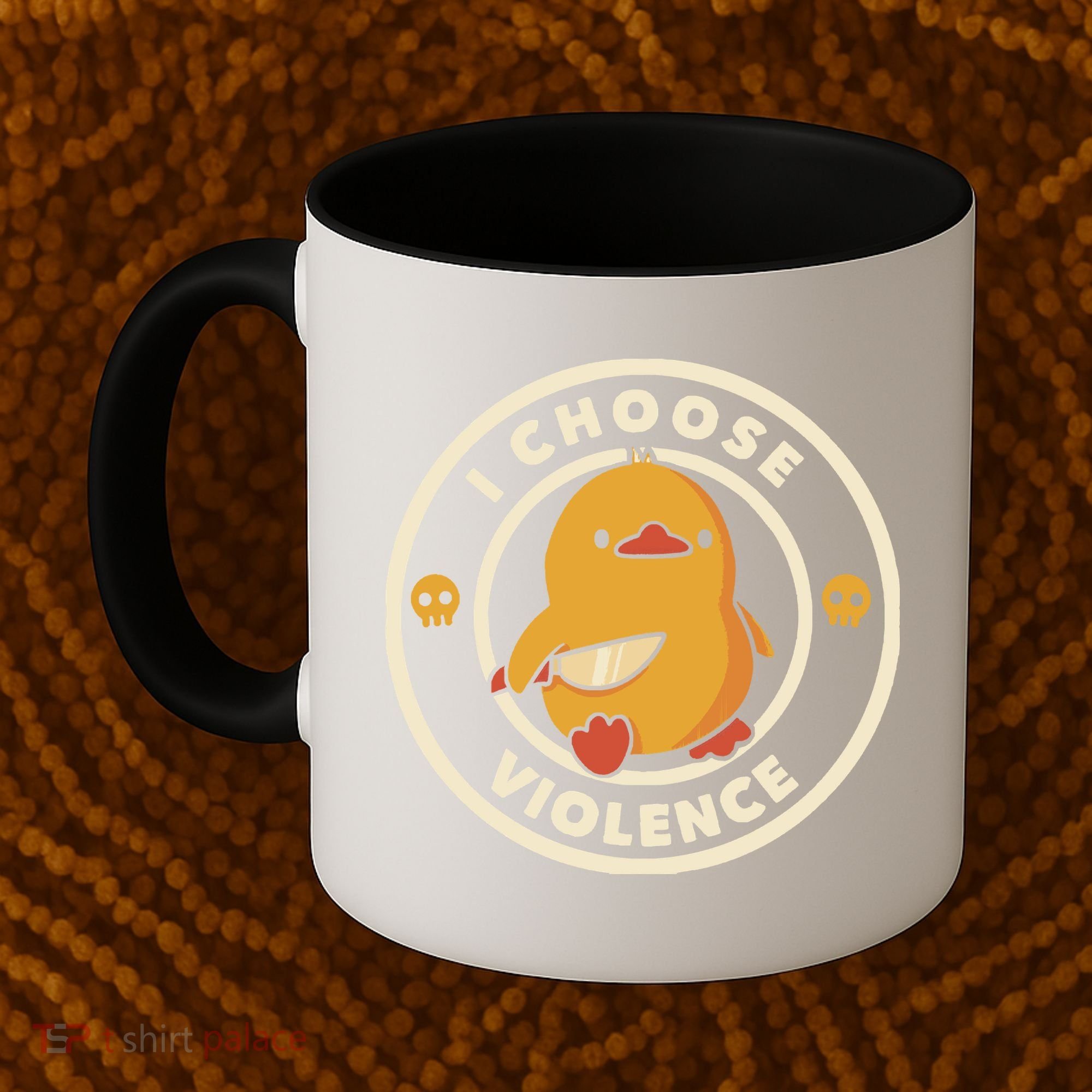 I Choose Violence Funny Duck By Tobe Fonseca Coffee Mug