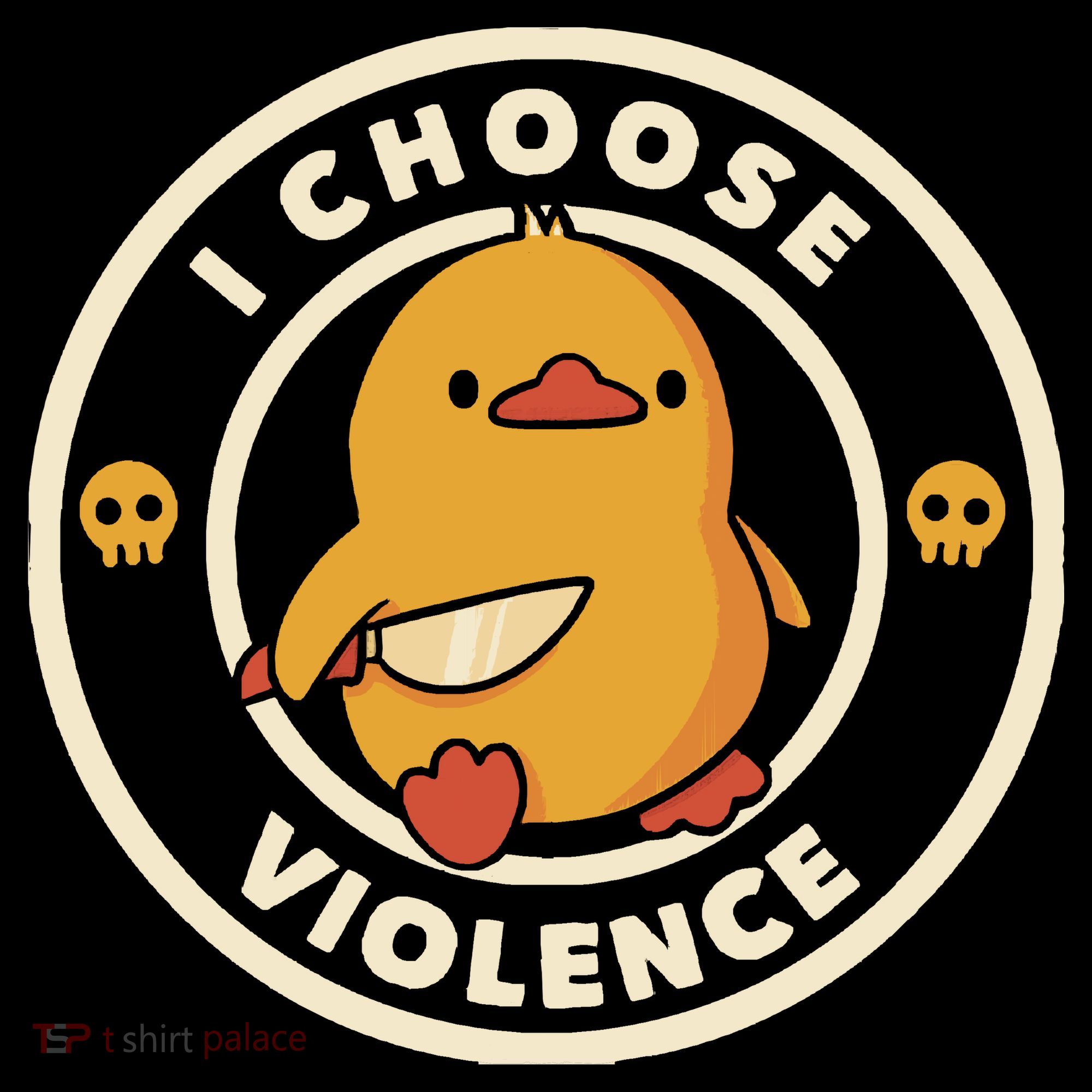 I Choose Violence Funny Duck By Tobe Fonseca Women's Hoodie