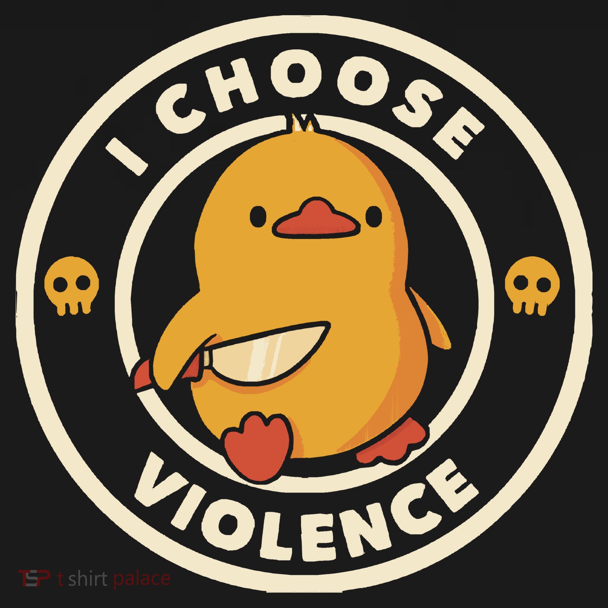 I Choose Violence Funny Duck By Tobe Fonseca Mousepad