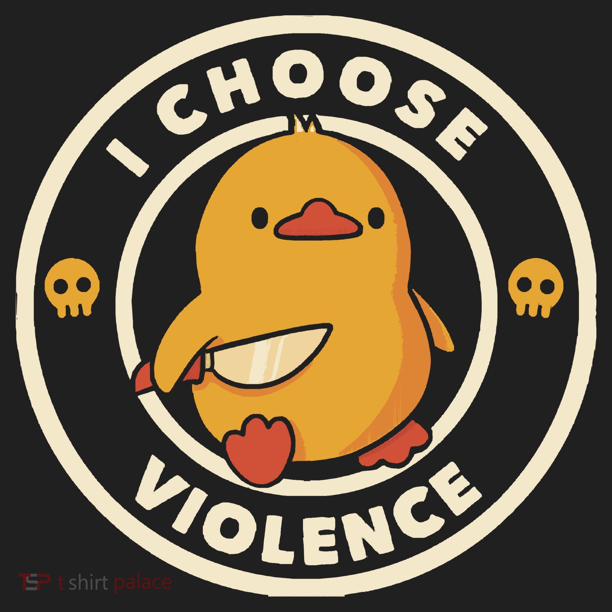 I Choose Violence Funny Duck By Tobe Fonseca Hat