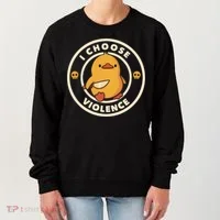 I Choose Violence Funny Duck Women's Sweatshirt thumb 0