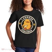 I Choose Violence Funny Duck Kids T-Shirt thumb 2