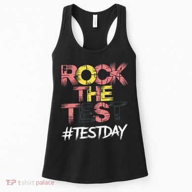 Inspire Confidence With Rock The Test Design For School Women's Tank Top