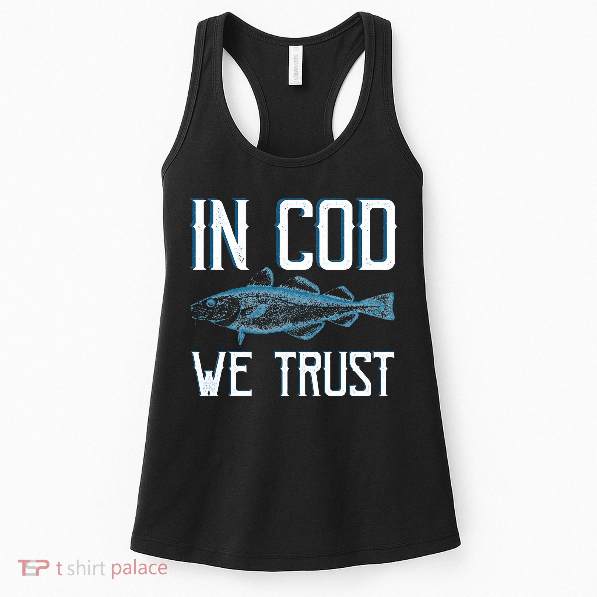 In COD We Trust Funny Fishing Portuguese Pride Women's Tank Top