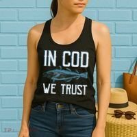 In COD We Trust Funny Fishing Portuguese Pride Women's Tank Top thumb 2