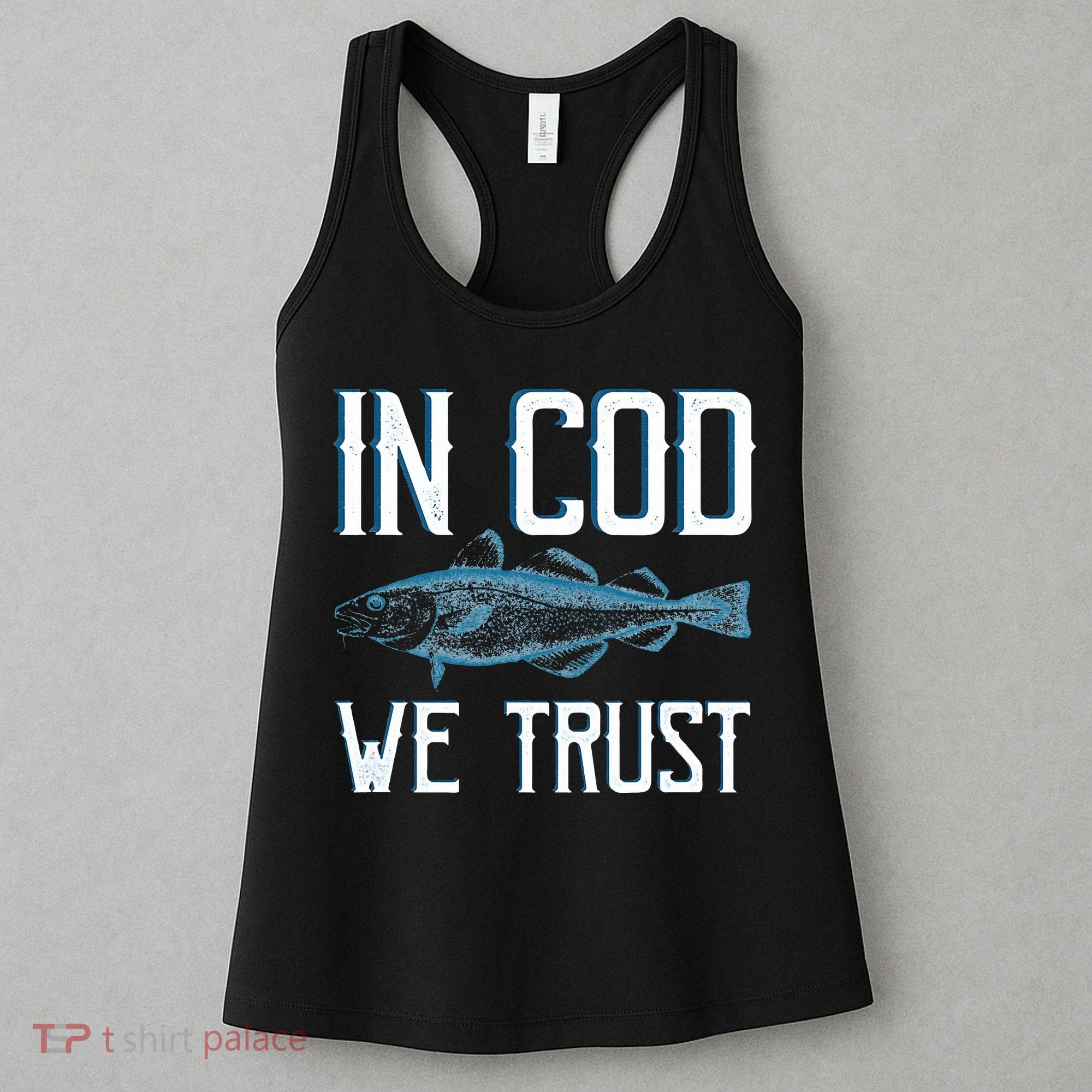 In COD We Trust Funny Fishing Portuguese Pride Women's Tank Top