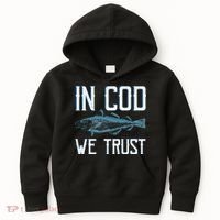 In COD We Trust Funny Fishing Portuguese Pride Kids Hoodie thumb 0