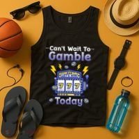 I CanT Wait To Gamble Today Funny Gambler Tank Top thumb 4