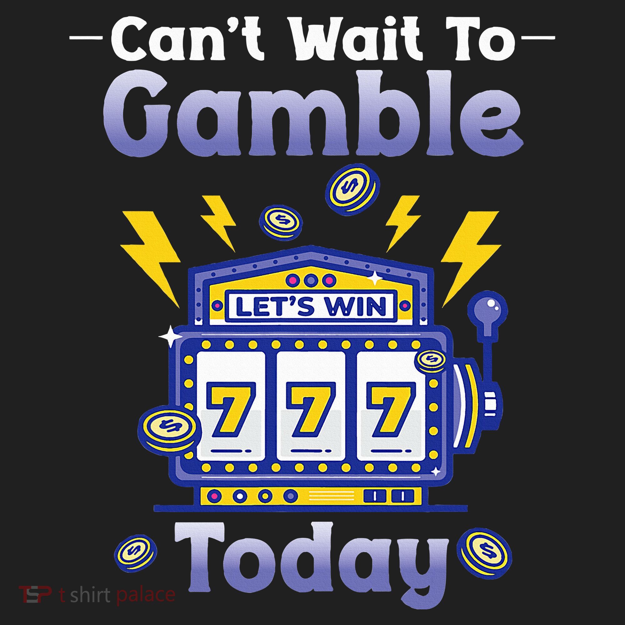 I CanT Wait To Gamble Today Funny Gambler Golf Towel