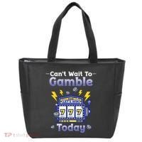 I CanT Wait To Gamble Today Funny Gambler Tote Bag thumb 0