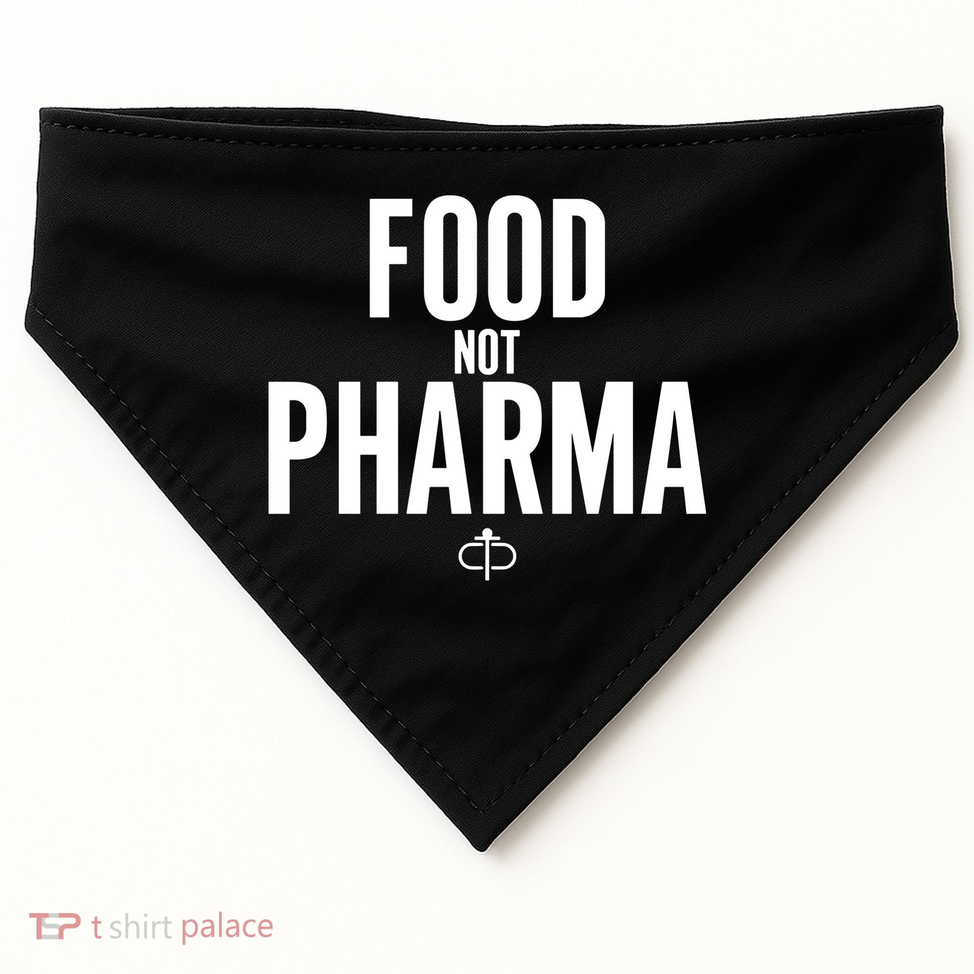 Food Not Pharma USA-Made Doggie Bandana