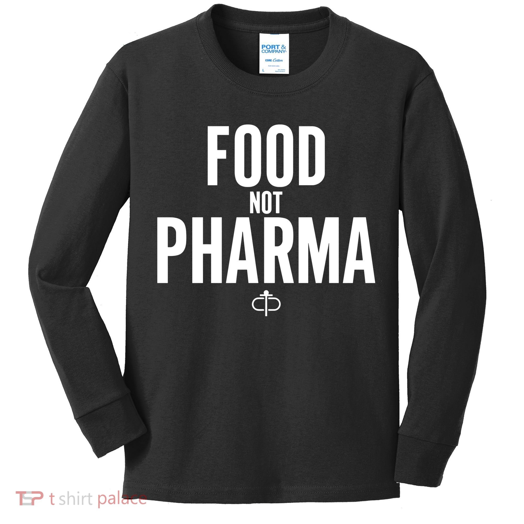 Food Not Pharma Kids Long Sleeve Shirt