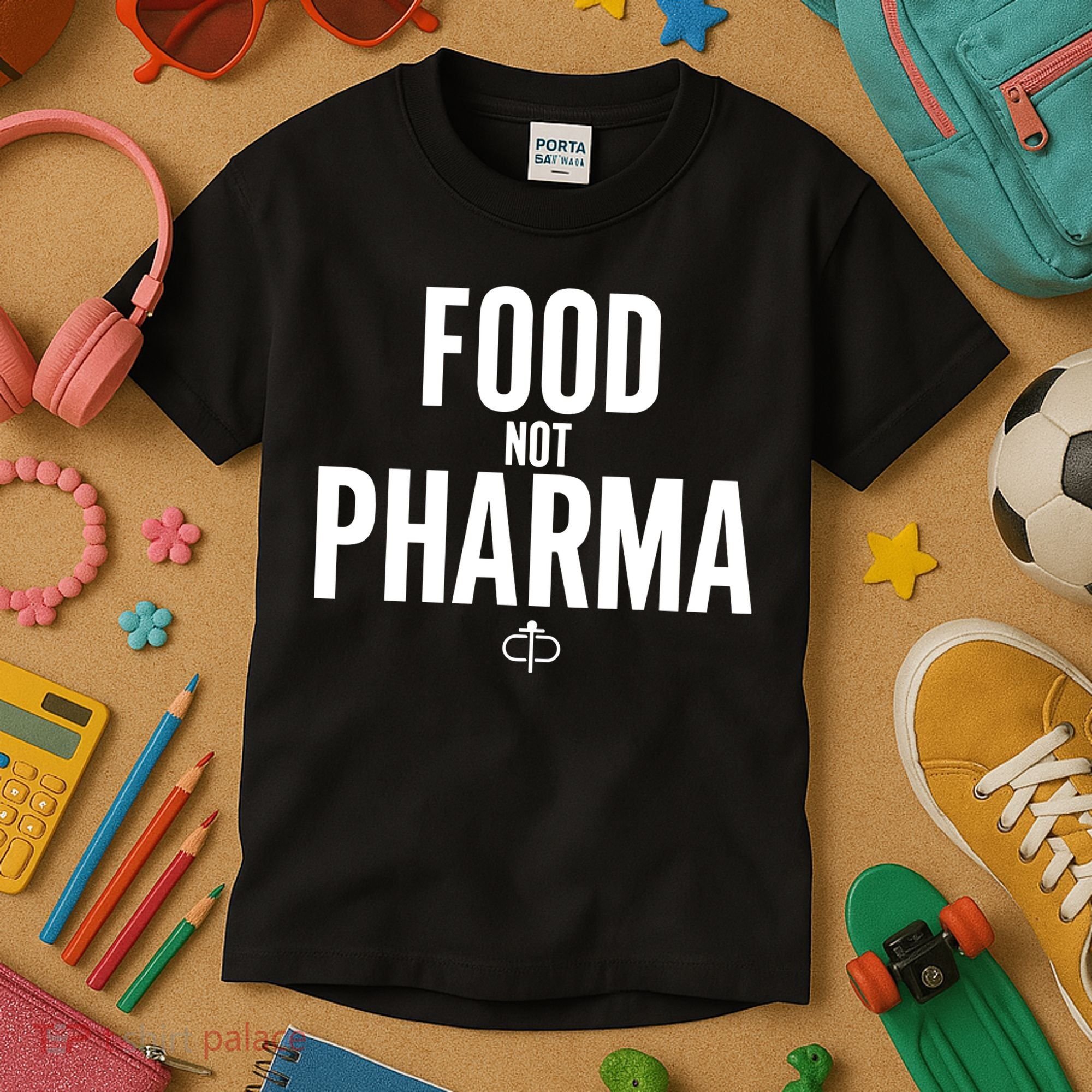 Food Not Pharma Kids T-Shirt