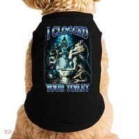 I Clogged Your Toilet Funny Alpha Wolf Brainrot Doggie Tank thumb 0