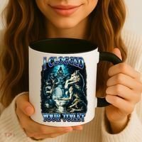 I Clogged Your Toilet Funny Alpha Wolf Brainrot Coffee Mug thumb 3