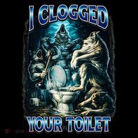 I Clogged Your Toilet Funny Alpha Wolf Brainrot Coffee Mug thumb 5