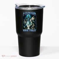 I Clogged Your Toilet Funny Alpha Wolf Brainrot Tumbler thumb 0