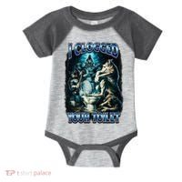 I Clogged Your Toilet Funny Alpha Wolf Brainrot Infant Baby Jersey Bodysuit thumb 0