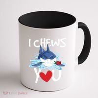 I Chews You Shark Lovers Wildlife Marine Biologist Science Coffee Mug thumb 1