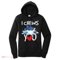 I Chews You Shark Lovers Wildlife Marine Biologist Science Women's Hoodie thumb 0