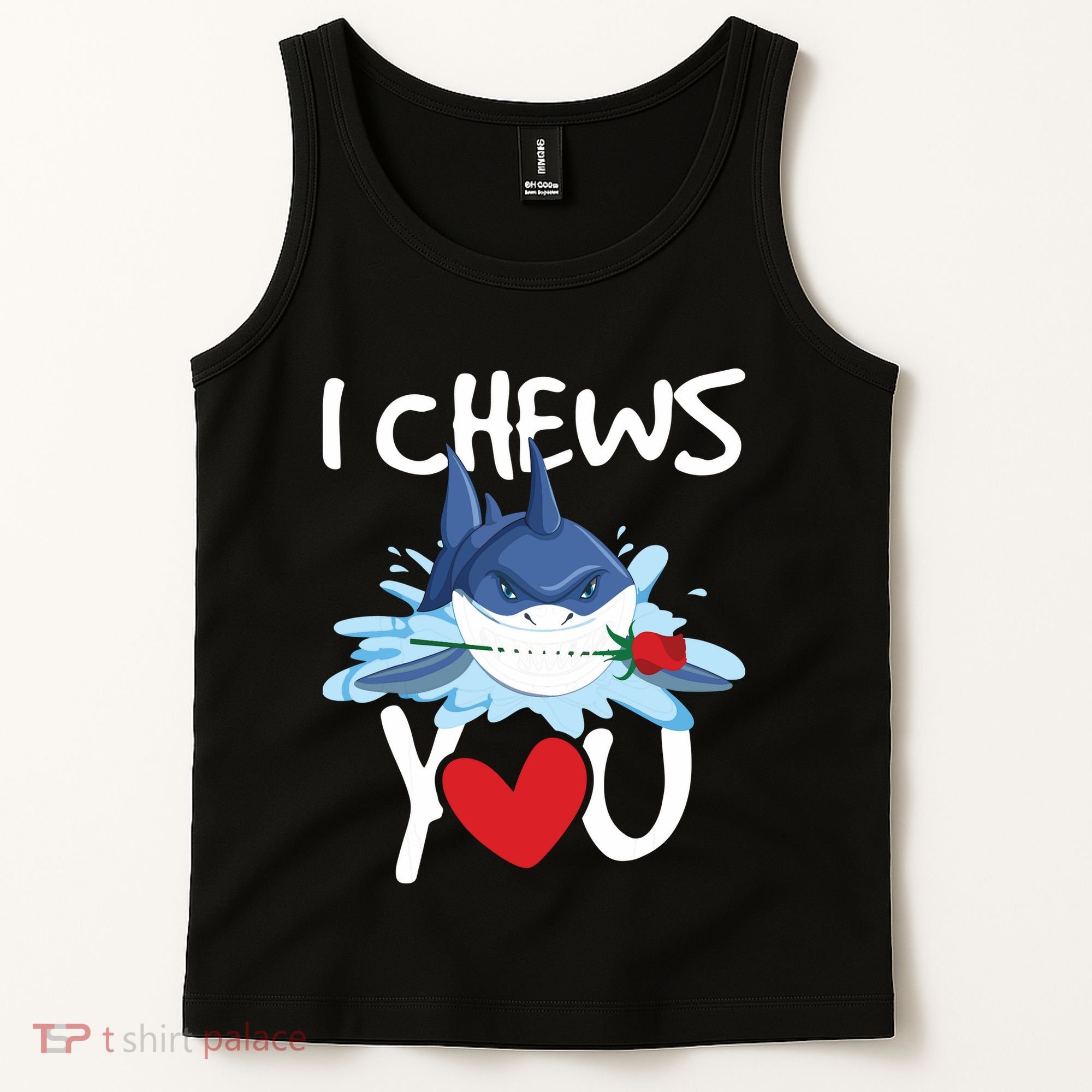 I Chews You Shark Lovers Wildlife Marine Biologist Science Tank Top