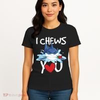 I Chews You Shark Lovers Wildlife Marine Biologist Science Women's T-Shirt thumb 4
