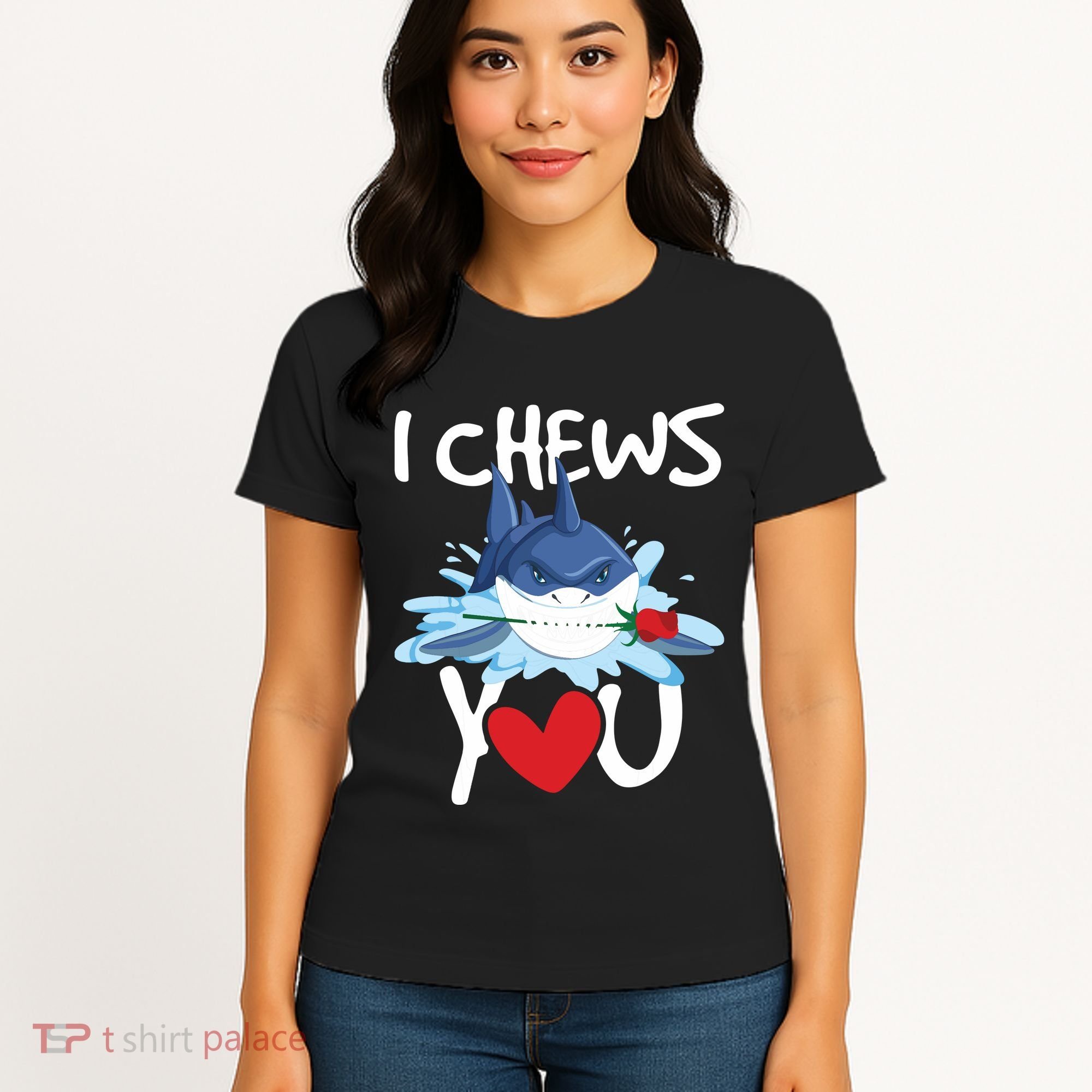 I Chews You Shark Lovers Wildlife Marine Biologist Science Women's T-Shirt