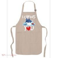 I Chews You Shark Lovers Wildlife Marine Biologist Science Apron thumb 0