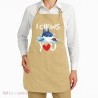 I Chews You Shark Lovers Wildlife Marine Biologist Science Apron thumb 2