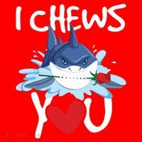 I Chews You Shark Lovers Wildlife Marine Biologist Science Santa Hat thumb 1