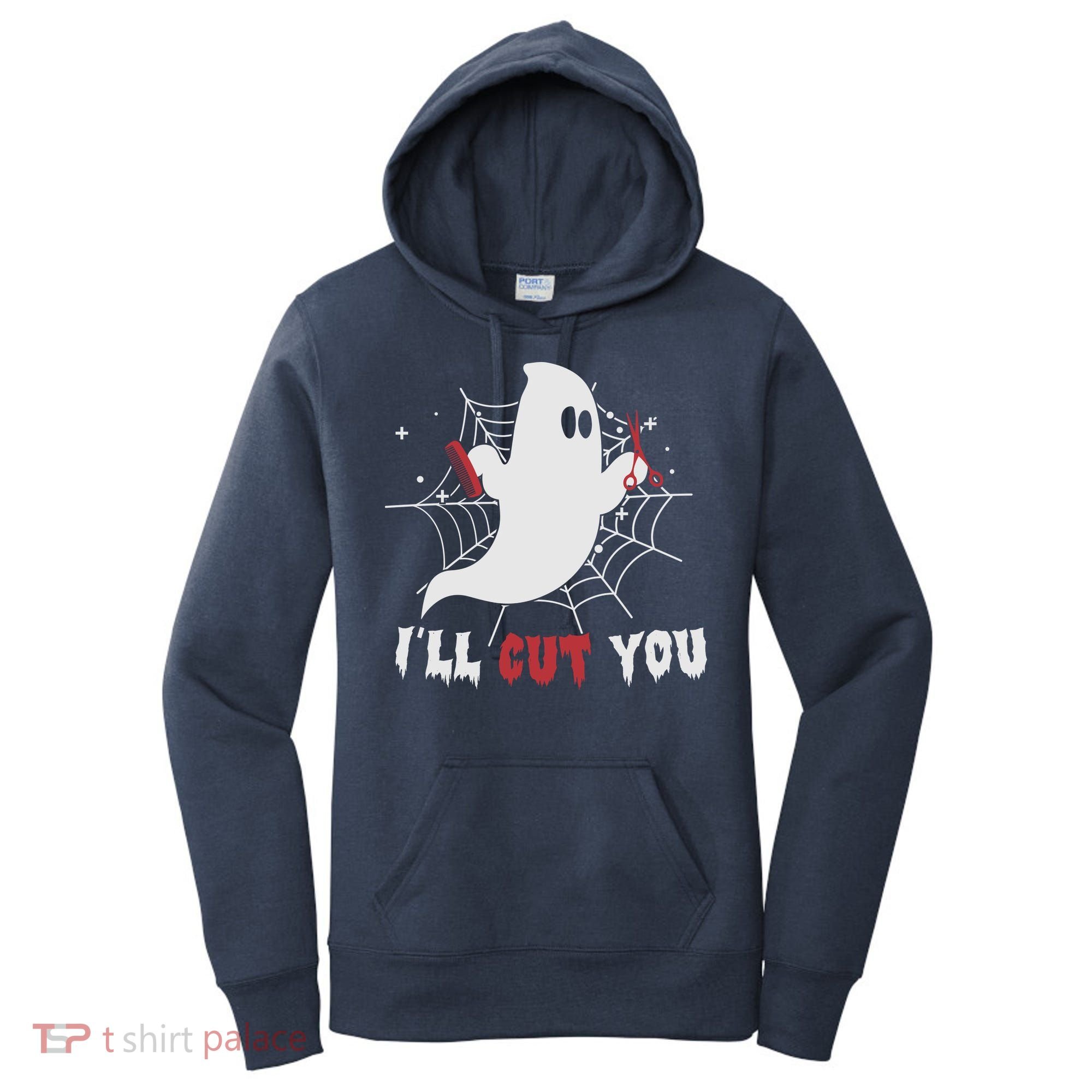 I’ll Cut You Hairdresser Ghost Halloween Women's Hoodie