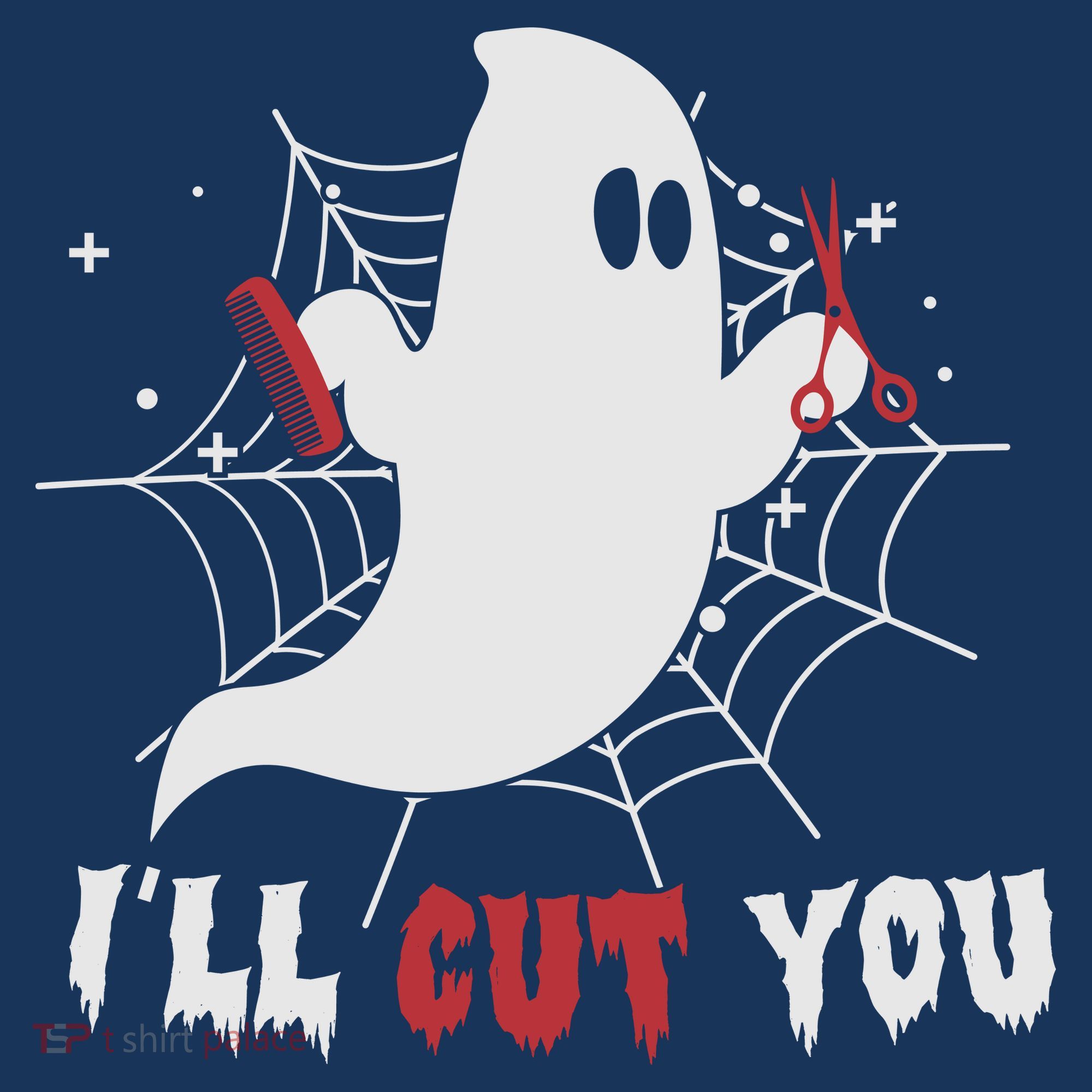 I’ll Cut You Hairdresser Ghost Halloween Women's Tank Top