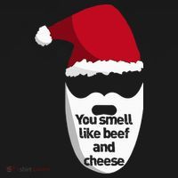Inappropriate Christmas You Smell Like Beef And Cheese Elf Apron thumb 3