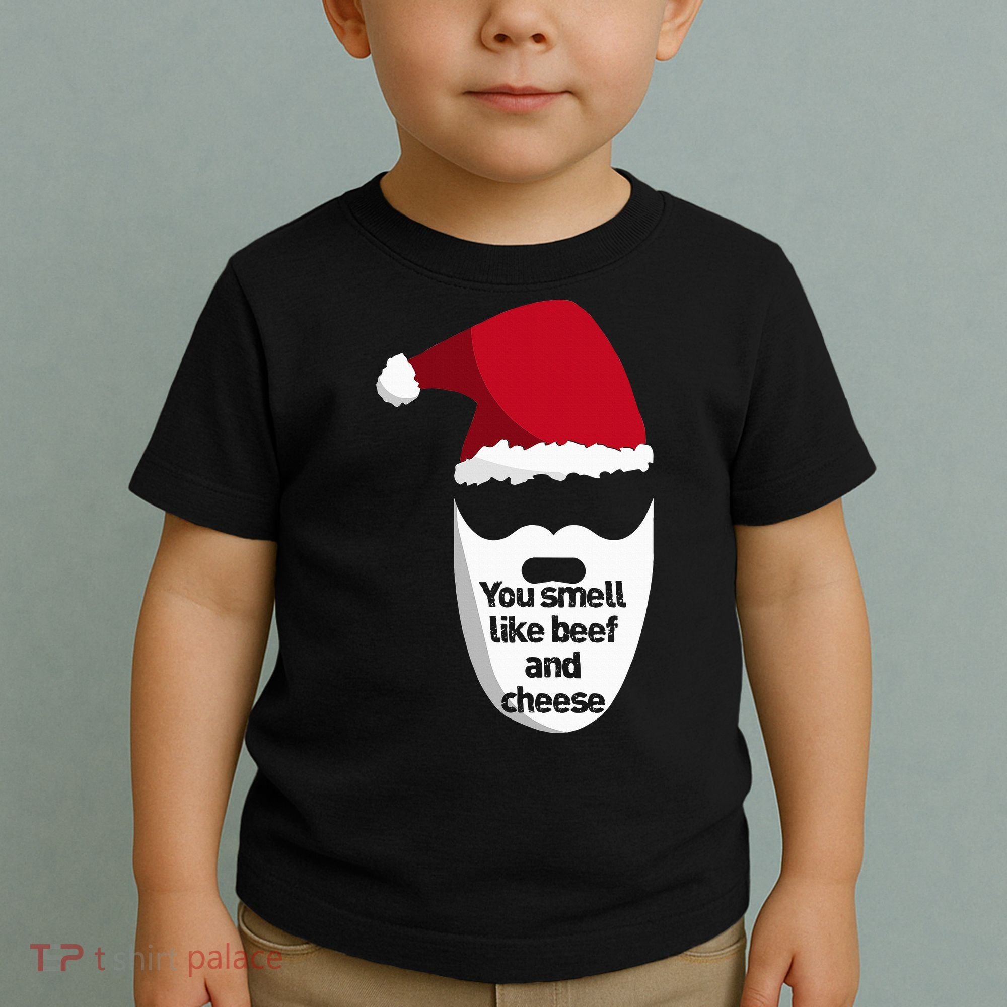 Inappropriate Christmas You Smell Like Beef And Cheese Elf Toddler T-Shirt