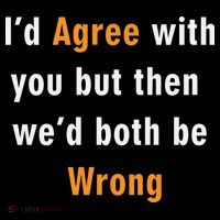 I'd Agree With You But The We'd Both Be Wrong Ornament thumb 1