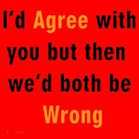 I'd Agree With You But The We'd Both Be Wrong Santa Hat thumb 1