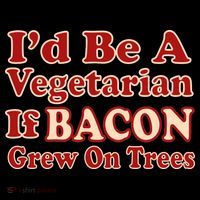 Id Be A Vegetarian If Bacon Grew On Trees Ornament thumb 1