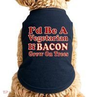 Id Be A Vegetarian If Bacon Grew On Trees Doggie Tank thumb 0