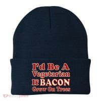 Id Be A Vegetarian If Bacon Grew On Trees Beanie thumb 0