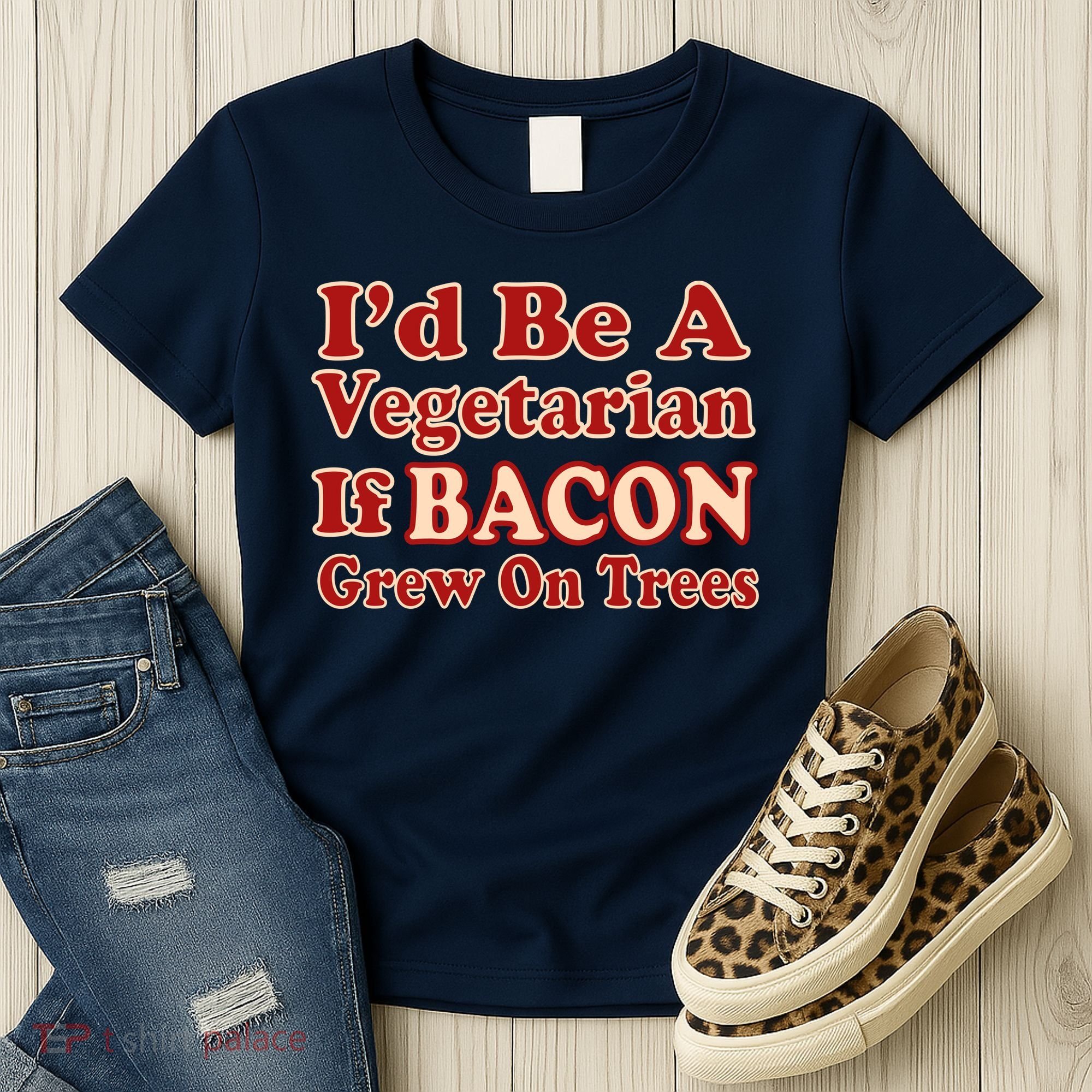 Id Be A Vegetarian If Bacon Grew On Trees Women's T-Shirt