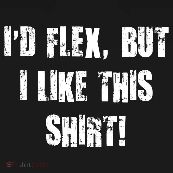 I'd Flex But I Like This Shirt Toddler Hoodie